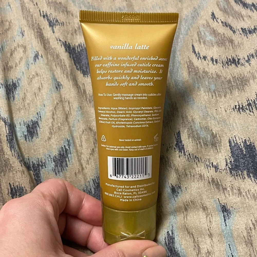 Corretto Vanilla Latte Caffeine Infused Cuticle Cream